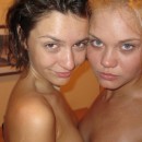 Teen girls at the sauna