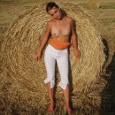 Beautiful Anna shows pussy and tits