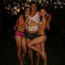 Drunk girls and boys at a picnic