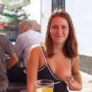 Busty Ivette at public