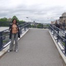 Sweet brunette flash boobs and pussy on the streets