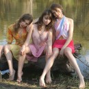 Sexy teen girls outdoors