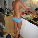 Blonde with nice boobs