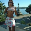 Sexy sporty russian girl naked at public