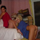 Russian teen sexy lesbians at home