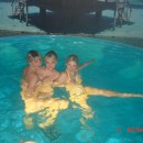 Russian teen girls have fun at sauna