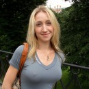 Amazing russian blonde shows perfect boobs in the center of Moscow