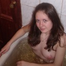 Amateur russian girl with sweet boobs at bath