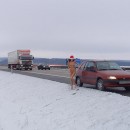 Amazing brunette with sporty body walks totally naked at public places