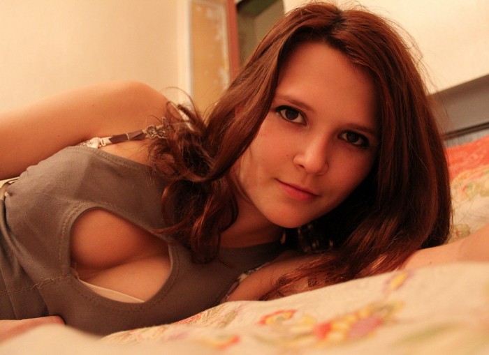 Very sexy russian teen girl with amazing body at home