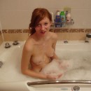 Lovely russian redhead teen with sweet boobs in bath