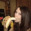 Beautiful russian teen shows how to suck cock on banana