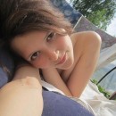 Very lovely russian teen with sweet boobs posing outdoors and at home