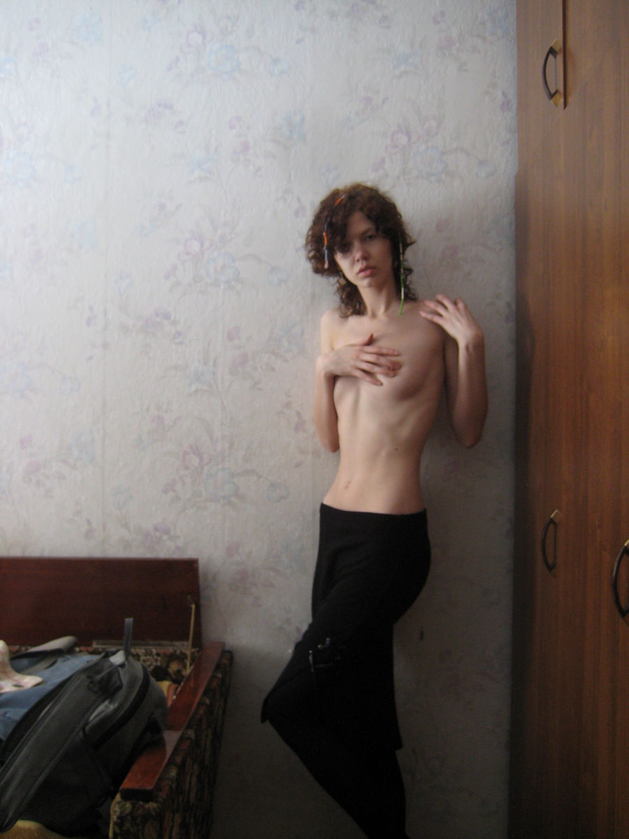 Lovely Russian Teen With Skinny Body Posing Topless At Home Russian Sexy Girls