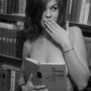 Sweet russian library girl shows boobs