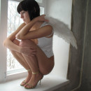 Beautiful photosets of one young brunette