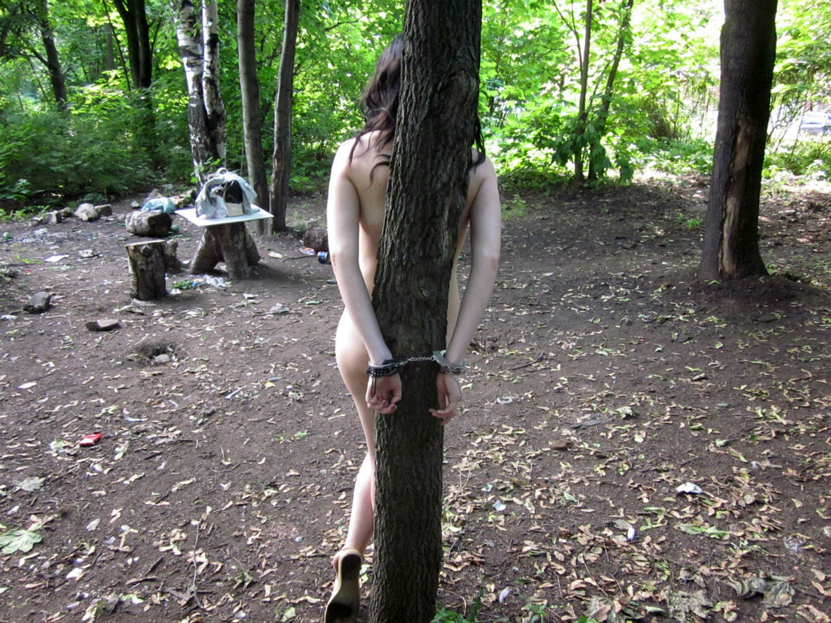 Walks In The Forest - Naked brunette in forest | Russian Sexy Girls