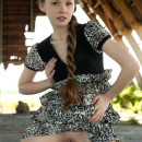 Sporty girl with small tits and sweet pussy