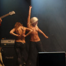 Russian topless girls at the rock concert