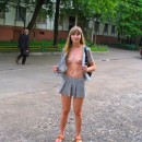 Blonde shows her charms at Moscow court