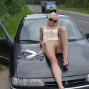 Girl, who love to travel with no panties