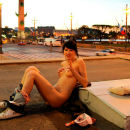 Crazy russian Mila S undressing in very centre of city