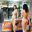 Two hot amateur brunette girls came to the shop with no clothes