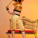 Brunette Yanika A in bright studio