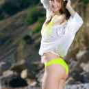 Izabel A s refreshing beauty coupled by her enganging smile stands out in this beach photo shoot