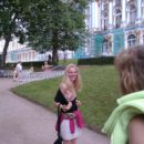 Crazy russian amateur exhibitionist flashes at very public placess