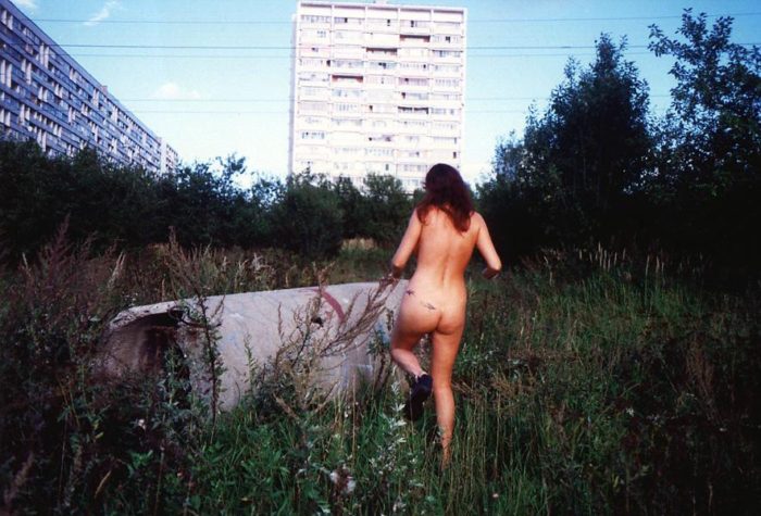 Old photos of russian amateur poses near power station