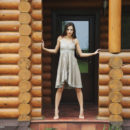 Alise Moreno strips in front of the cabin baring her amazing physique and sweet, yummy pussy.