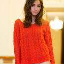 Russian top model Anna AK posing with hard nipples