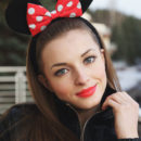 Alluring Giulia sensually poses on the bed baring her delectable body.