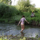 Crazy girl Diana A undresses in front of fisherman