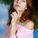 Olga Rich bares her beautiful tits and gorgeous butt outdoors.