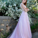 Elle Tan shows off her amazing physique as she strips her wedding dress.