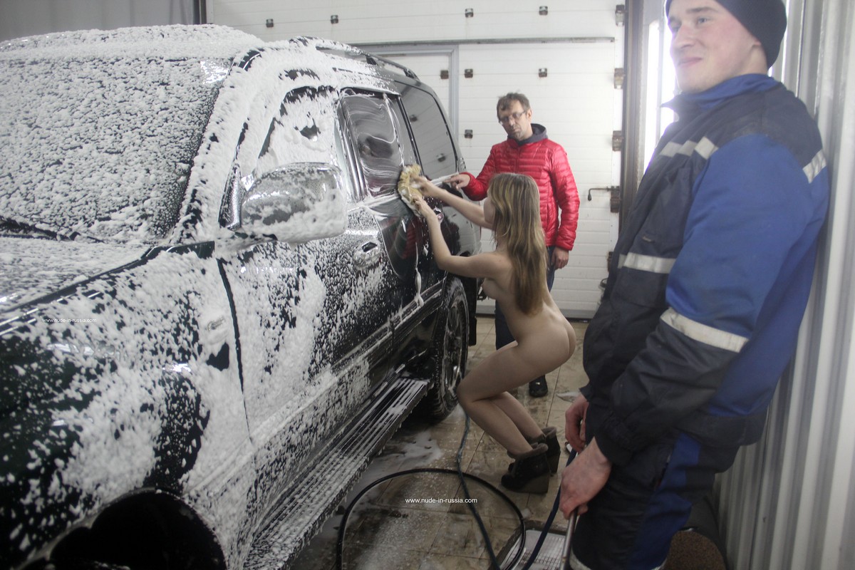 Car wash girls nude
