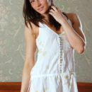 Irina O shows off her tiny tits