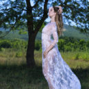 Newcomer Stefania Beatty strips on the field as she flaunts her gorgeous tits and curvy hips.