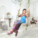 Melena A takes a sexy swing