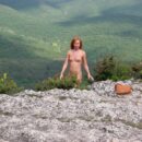 Naked russian girl Margarita S at beautiful viewpoint