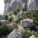 Russsian babe Margarita S walks without clothes at rocky places
