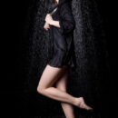 Shirley confidently prances around her gorgeous physique, wet and naked, enjoying all the attention to herself.