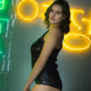 Evangelina Wish removes her sexy black dress and brings into the light her huge juicy melons and bumtastic sexy physique.