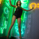 Evangelina Wish removes her sexy black dress and brings into the light her huge juicy melons and bumtastic sexy physique.