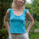 Feeona A strips off her clothes and frolics naked