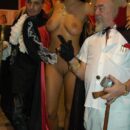 Naked brunette Julia P posing on Erotic exhibition