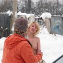 Naked blonde Diana learns to play musical instrument with a stranger