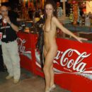 Russian girl Svetlana S without clothes walks on the exhibition